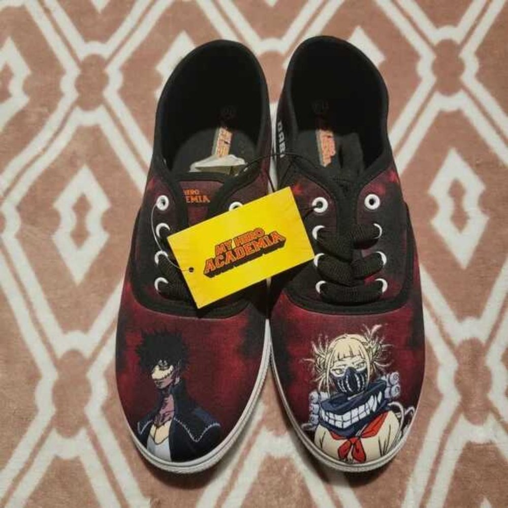 New with tags My Hero Academia Dabi Toga Red Lace Up Sneaker Shoes Size 10